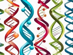 DNA Double Helix clipart - Molecular structure of genetic material, ,vector color clipart,minimal