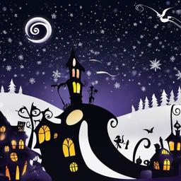 Christmas Background Wallpaper - nightmare before xmas background  