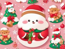 Kawaii Christmas Background  