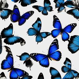 Butterfly Background Wallpaper - black background blue butterfly  