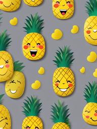 Cute Pineapple Wallpaper - Smiling pineapples in cute style  ,mobile iphone background wallpaper