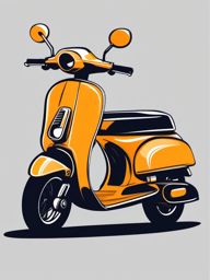 Scooter Clipart - A zippy scooter perfect for urban adventures.  color vector clipart, minimal style