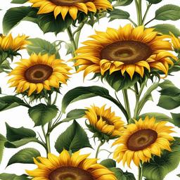 Sunflower Background Wallpaper - sunflower on white background  