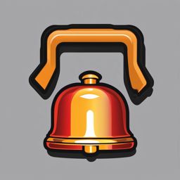 Lock and alarm bell icon - Lock and alarm bell icon for security,  color clipart, vector art