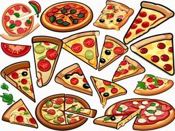 Pizza clipart - pizza party with friends  