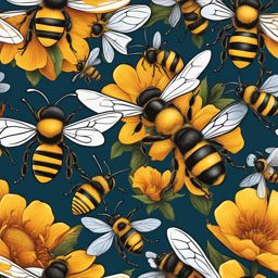 bee clipart - buzzing with vibrant life. 