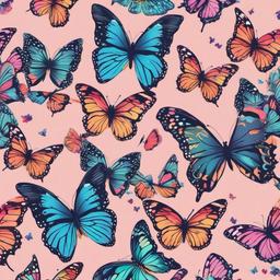 Butterfly Background Wallpaper - butterfly wallpaper pastel  