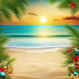 Beach background - beach christmas background free  