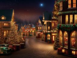 Christmas Town Wallpaper  