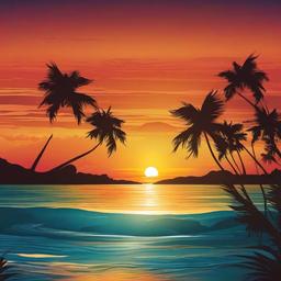 Beach background - beach sunset background  