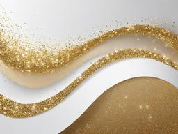 White Gold Glitter Background  