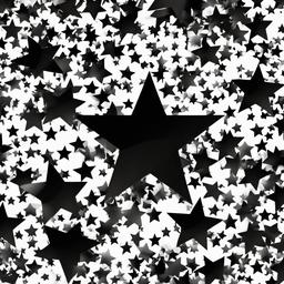 black and white star background  