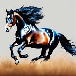 horse clipart transparent background - galloping with grace. 