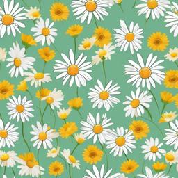 Daisy clipart - daisy chain being worn as a crown  color,minimalist,vector clipart