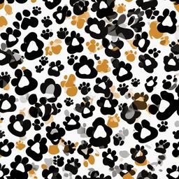 Paw Print clipart - paw print in a playful font  