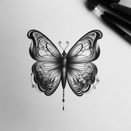 small tattoos design black and white 