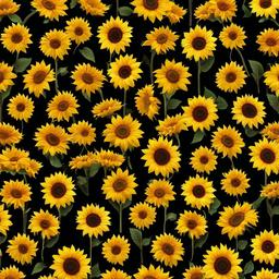 Sunflower Background Wallpaper - sunflower background black  