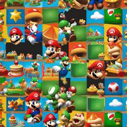 Birthday Background Wallpaper - mario bros backdrop  