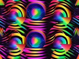 Neon Background Rainbow  