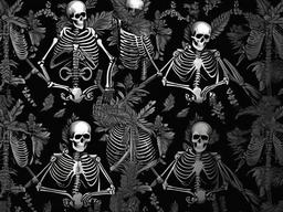 Black Wallpaper Skeleton  ,desktop background wallpaper