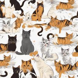 Cat Background Wallpaper - cat on white background  