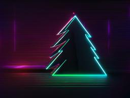 Neon Christmas Background  