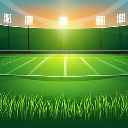 Grass clipart - grass in a football field under bright lights  color,minimalist,vector clipart