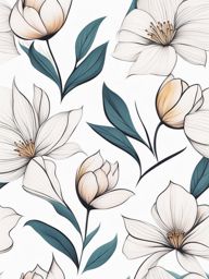 Simple flower tattoos, Minimalist and straightforward flower tattoo designs. colors, tattoo patterns, clean white background