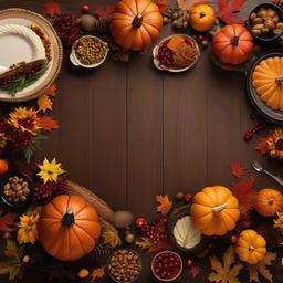 Thanksgiving Background Wallpaper - thanksgiving table zoom background  