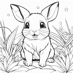 pika cute animals coloring page 