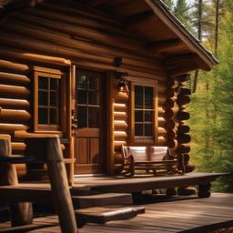 Cozy Log Cabin in the Woods  background picture, close shot professional product  photography, natural lighting, canon lens, shot on dslr 64 megapixels sharp focus