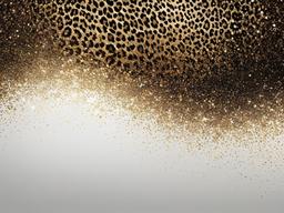 Glitter Leopard Print Background  