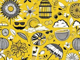 Summer Yellow Wallpaper  background