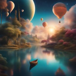 surreal dreamscape - create an artwork that explores the surreal and dreamlike realm of imagination. 