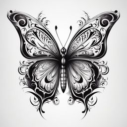 Tattoo butterfly tattoo,An artistic and creative expression of personal style. tattoo design, white background