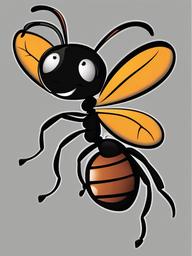 Ant clipart - ant with a smile  clipart