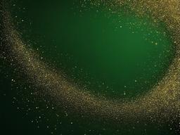 Green And Gold Glitter Background  