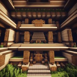 aztec temple with intricate carvings and hidden chambers - minecraft house ideas minecraft block style