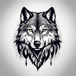 Lone Wolf Tattoo Ideas,creative ideas for a lone wolf-themed tattoo, celebrating independence and self-reliance. , tattoo design, white clean background