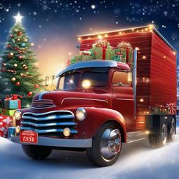 Christmas Background Wallpaper - christmas truck background  