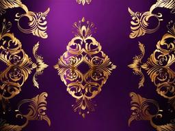 Elegant Purple And Gold Background - Regal purple with luxurious gold.  background wallpaper