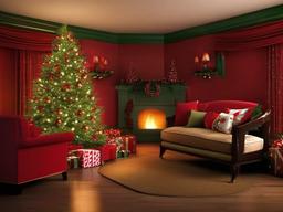 Christmas Room Wallpaper  