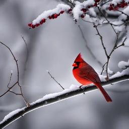 Winter background wallpaper - cardinal winter wallpaper  