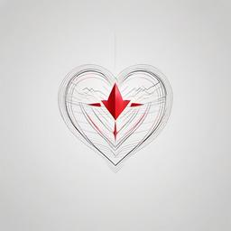 Heart Rate Tattoo - Capture the essence of life with a tattoo inspired by the visual representation of heart rate.  simple vector color tattoo,minimal,white background