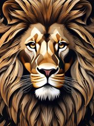 Lion Wallpaper - Admire the regal majesty of a lion's portrait that graces your screen, showcasing the raw power and unparalleled beauty of this magnificent creature.  intricate patterns, splash art, wallpaper art