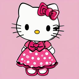 Hello Kitty clipart - Hello Kitty in a dress  clipart