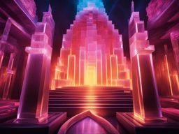 conquer a maze made of crystal with shifting passages and dazzling reflections at crystal labyrinth. 