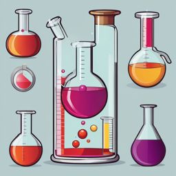 Chemistry Beaker clipart - Cylindrical vessel for measuring and mixing chemicals, ,color clipart vector style