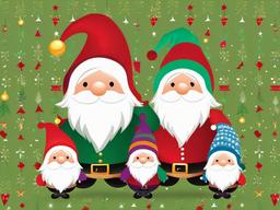 Christmas Wallpaper Gnomes  