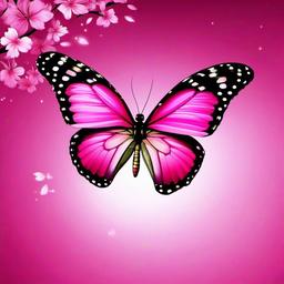 pink butterfly wallpaper  